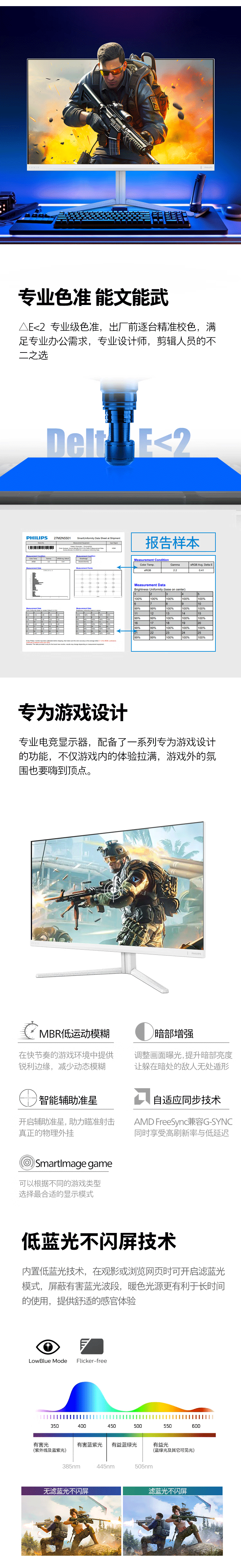 【飞利浦27M2N5501】飞利浦EVNIA电竞游戏显示器-27英寸-2K-原生180Hz-FastIPS-1ms-G-sync-出厂校准-HDR400-DP1_04.gif