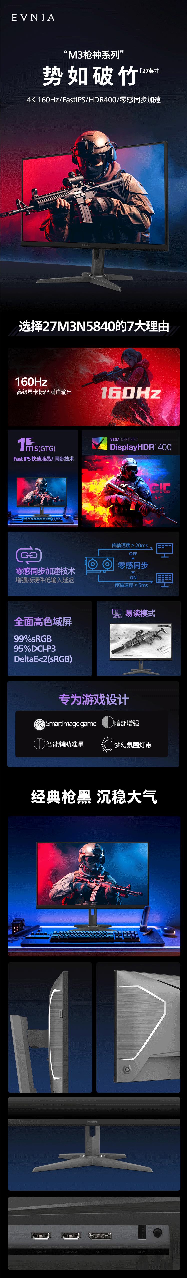 飞利浦（PHILIPS）27英寸-超清4K原生160Hz-FastIPS-1ms-HDR400-10bit-HDMI2_01.gif